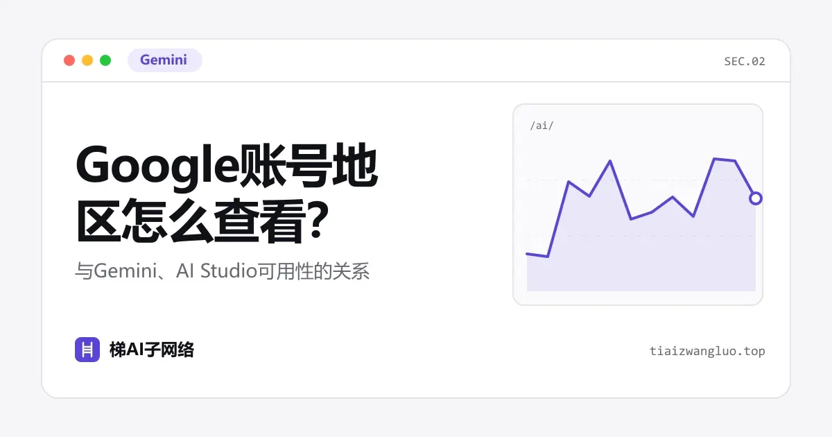 Google账号地区怎么查看？与Gemini、AI Studio可用性的关系
